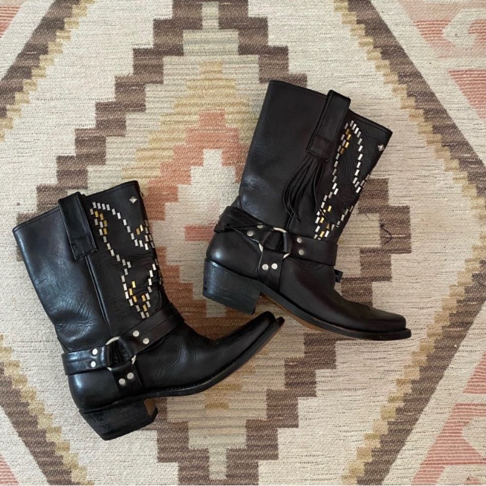 Golden goose biker boots 37